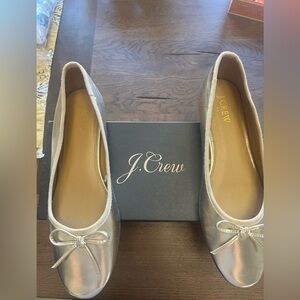 Jcrew gold ballet flats.. only worn a fee times